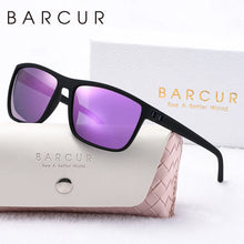 Load image into Gallery viewer, BARCUR Original Trendy White Pink Polarized Sunglasses Lightweight Comfort Square PC Eyewear for Women Sports UVA & UVB Protection Trendy Sun Glasses for Summer
