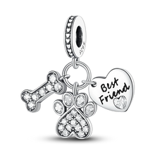 Load image into Gallery viewer, 925 Sterling Silver Pink Butterfly & Luminous Firefly Charm – Dangle Bead for Bracelet or Necklace | Elegant DIY Jewelry Gift for Women