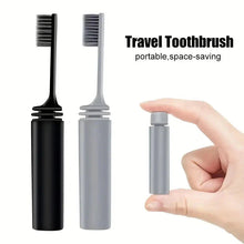 Load image into Gallery viewer, Portable Charcoal Folding Toothbrush - Compact Design for Travel, Camping, and Hiking