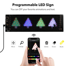 Load image into Gallery viewer, LED Sign Car Scrolling Advertising USB 5V Bluetooth App Control Logo Light Custom Text Pattern Animation Programmable Display