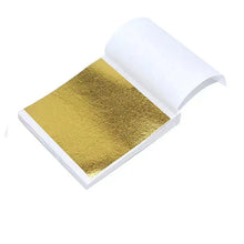 Load image into Gallery viewer, 100 Sheets Gold Leaf Paper - DIY Art, Craft, & Decoration Kit