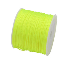 Load image into Gallery viewer, 50 Yards 0.8mm Braided Nylon Cord – Durable Satin String for Jewelry Making, Beading, Macrame, Chinese Knot & DIY Crafts