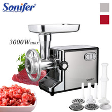 Load image into Gallery viewer, 3000W Electric Meat Grinders Stainless Steel Heavy Duty Mincer Sausage Stuffer Food Processor Home Appliances Chopper Sonifer