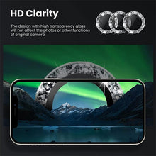 Load image into Gallery viewer, Diamond Camera Case For iPhone 14 13 Pro Max 12 Pro Max Camera Lens Protector Cover For iPhone11 Pro 12Pro Tempered Glass HD Clear Tempered Glass Camera Protector