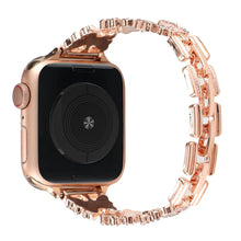 Load image into Gallery viewer, Fashion butterfly strap for Apple watch band sweet jewelry bling bracelet chain iwatch87654321SE women diamond ornament wrist