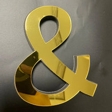 Load image into Gallery viewer, Gold Mirror 3D Letter Wall Stickers – Acrylic Peel & Stick Decor