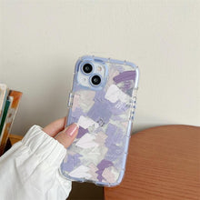 Load image into Gallery viewer, Luminous Art Abstract Phone Case For iPhone 13 12 11 Pro Max Transparent Silicone Shockproof Bumper Cover Floral Girly Transparent Phone Case Glow In Dark iphone case