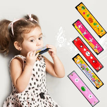 Load image into Gallery viewer, 1pc/2/4pcs Children Wooden Harmonica Musical Instrument Toys Music Teaching Aids Puzzle Early Education Kindergarten Beginners