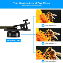 Load image into Gallery viewer, APEXEL 100mm Macro Lens Camera Phone Lens 4K HD Super Macro Lenses CPL Star Filter for iPhonex 13 pro Samsung s9 all smartphone