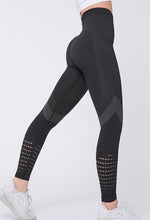 Load image into Gallery viewer, Women Mesh Leggings High Waist Seamless Fitness Leggings Fashion Female Gym Workout Leggings Seamless Gym Running Stylish Tight Athletic Leggings Soft Active Legging For Women