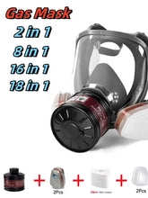 Load image into Gallery viewer, 6800 Full Face Safety Work Gas Masks Survival Nuclear and Chemical with 40mm Activated Carbon Filter & Anti-Fog Design
