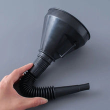 Load image into Gallery viewer, 2 in 1 Plastic Funnel Can Spout For Oil Water Fuel Petrol Diesel Gasoline 2018 New Arrive High Quality Car Accessories Black