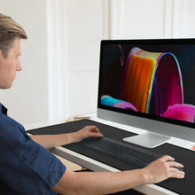 Load image into Gallery viewer, XXL Black Gaming Mouse Pad – Large Non-Slip Rubber Desk Mat for Keyboard, PC & Laptop