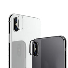 Load image into Gallery viewer, 2 In 1 Metal Camera Lens Protector For Iphone 7 8 Plus X Lens Protective Circle Ring Cover With Tempered Glass For Iphone X Scratch Resistant Hd Tempered Glass Camera Screen Protector
