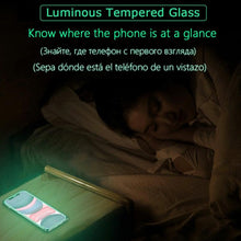 Load image into Gallery viewer, Full Cover Luminous Screen Protectors for IPhone 11 12 13 Pro Max Mini Glowing Tempered Glass for IPhone Xs MAX X XR SE Glass Luminous Screen Protectors Tempered-Glass Screen Protector Compatible with iPhone