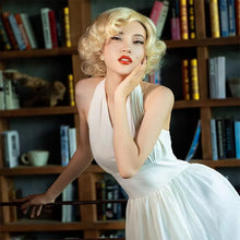 Load image into Gallery viewer, Short Curly Wigs for Women Synthetic Hair with Bangs Shoulder Length Blonde Grey White Brown Natural Looking Party Daily Use