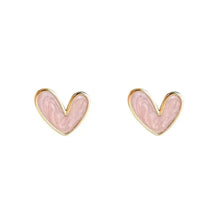 Load image into Gallery viewer, Love Heart Pearl Drop Earrings – Sweet Elegant Jewelry for Women