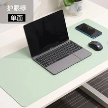 Load image into Gallery viewer, Large White PU Leather Mouse Pad – Waterproof Non-Slip Gaming Desk Mat for Keyboard & Computer Setup