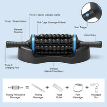 Load image into Gallery viewer, Cordless Roller Body Massager – 360 Percussive Relaxer