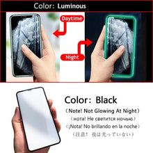 Load image into Gallery viewer, 3Pcs Luminous Screen Protectors for iPhone 14 11 Pro Max 12 Mini XR X XS Glowing Tempered Glass for IPhone 13 Pro MAX 8 7 Plus Tempered-Glass Screen Protector Compatible with iPhone