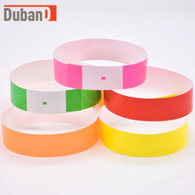 Load image into Gallery viewer, 100PCS Disposable bracelet, synthetic paper wristband, men's and women's size universal bracelet, colorful wrist strap without