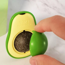Load image into Gallery viewer, Avocado Wall Ball Cat Toys Edible Licking Balls Snack Healthy Rotatable Treats Toys Kitten Supplies Teeth Cleaning Totaling Catnip Wall Ball Toys