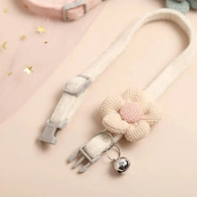 Load image into Gallery viewer, Adjustable Flower Cat Collar with Bell – Cute Breakaway Pet Collar for Kittens & Small Dogs