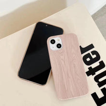 Load image into Gallery viewer, Luxury Wood Phone Case For iPhone 13 12 11 Pro X XS Max XR 8 7 Plus SE Retro Soft Wood Case Slim Hard Cover with Real Wooden Finish Protective Cover