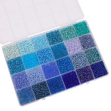 Load image into Gallery viewer, 5200Pcs Glass Rice Beads Jewelry Making Kit – 24-Grid Box for DIY Bracelets, Earrings & Kandi Accessories | Handmade Craft Supplies Set