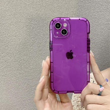 Load image into Gallery viewer, Luminous Shockproof Bumper Phone Case For iPhone 11 14 Pro Max 12 11 13 Pro Max X XR XS Max Transparent Back Cover Full Bumper Case Strong Classic Phone Case