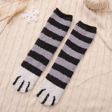 Load image into Gallery viewer, Women Winter Warm Fluffy Socks Cute Animal Claw Cat Paw Footprint Fuzzy Socks Female Thick Coral Fleece Home Floor Sleep Socks