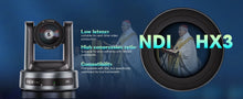 Load image into Gallery viewer, NDI/SDI 4K PTZ Camera 10X 20X zoom Video Conference Live Streaming HDMI USB IP POE 1080P for Church NetMeeting Broadcast Youtube