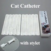 Load image into Gallery viewer, Cat Catheters with Stylet 3Fr End Hole 4Fr Side Holes Veterinary Supplies