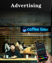 Load image into Gallery viewer, RGB Bluetooth Panel Lamp LED Matrix Pixel Lights Pattern Graffiti Scrolling Text Animation Display Car Shop Reminder Night Light
