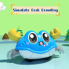 Load image into Gallery viewer, Interactive Crawling Crab Toy - Double Return Force & Bubble Simulation | Fun Baby Sensory Toy for Toddlers