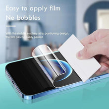 Load image into Gallery viewer, 4pcs Anti Spy Privacy Soft Hydrogel Film For iPhone 13 12 11 14 Pro Max Mini X XR XS Max 6 14 7 8 Plus 12pro 13 Screen Protector Tempered Glass Screen Protector Guard for iPhone HD Clear Scratch Resistant Anti-Fingerprint Tempered Glass Film