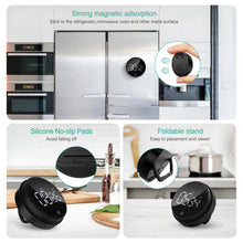 Load image into Gallery viewer, ORIA Magnetic Timer Countdown Stopwatch Manual Rotation Counter Work Sport Study Alarm Clock LED Digital Kitchen Cooking Timer