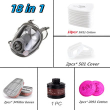 Load image into Gallery viewer, 6800 Full Face Safety Work Gas Masks Survival Nuclear and Chemical with 40mm Activated Carbon Filter & Anti-Fog Design