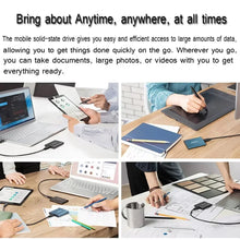 Load image into Gallery viewer, External Hard Drive SSD 4TB - USB 3.0 Solid Disk Fast Transfer Shockproof Large Backup Plug & Play Compatible with Mac/PC/Phones