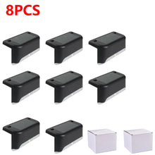 Load image into Gallery viewer, Warm White LED Solar Step Lamp β Waterproof Outdoor Garden & Stair Lights