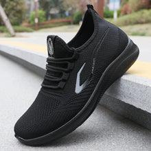 Load image into Gallery viewer, Men's Fashionable Solid Woven Knitted Running Shoes - Lightweight, Breathable, Non-Slip - Perfect Sports Shoes for Out - Lightweight, Breathable, Anti-Slip