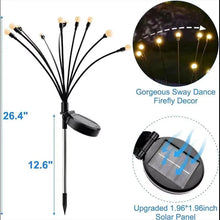 Load image into Gallery viewer, 8pcs Solar Firefly Garden Lights – IP65 Waterproof LED Outdoor Lawn & Landscape Lamps
