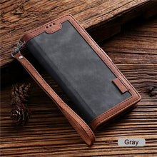 Load image into Gallery viewer, Luxury Magnetic Leather Flip Case For iPhone 14 13 12 Mini 11 Pro SE Card Holder Wallet Stand Cover Leather Wallet Flip Case Cover With Card And Cash Slot 360 Full Body Protection