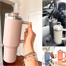 Load image into Gallery viewer, 6Pcs 31cm Vacuum Cup Straws with Cleaning Brush for Stanley 40oz Adventure Quencher Insulated Cup Travel Tumbler Reusable Straw