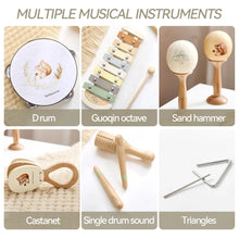 Load image into Gallery viewer, Montessori Musical Instruments Baby Drum Xylophone Toy
