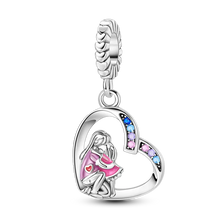 Load image into Gallery viewer, 925 Sterling Silver Pink Butterfly & Luminous Firefly Charm – Dangle Bead for Bracelet or Necklace | Elegant DIY Jewelry Gift for Women