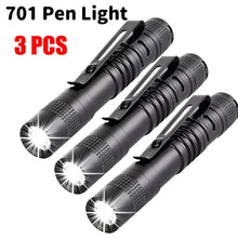 Load image into Gallery viewer, Portable Mini LED Pen Flashlight Pocket Waterproof Handheld Torch Light for Outdoor Camping Hiking Car Repair Emergency Home Use