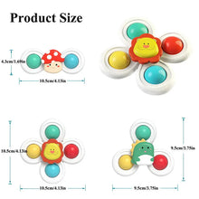 Load image into Gallery viewer, Suction Cup Spinning Cartoon Animal Spinner Toys Set