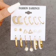 Load image into Gallery viewer, Gold Butterfly & Heart Dangle Earrings Set – Acrylic Drop Jewelry for Women