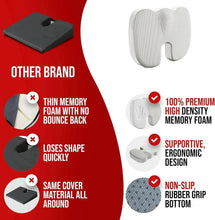 Load image into Gallery viewer, Ergonomic Memory Foam Office Cushion - Hemorrhoid & Chair Support for Long Sitting